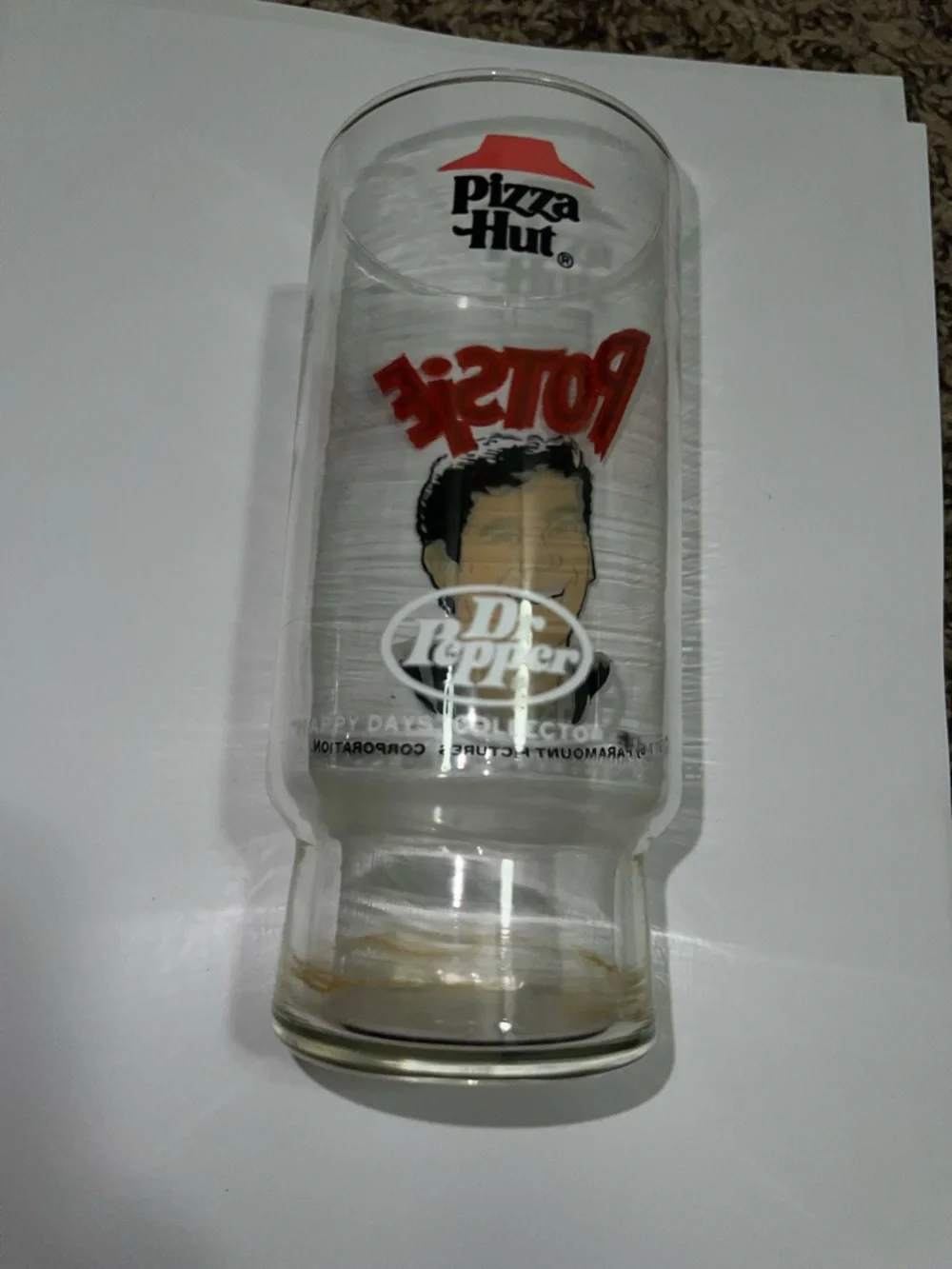 Potsie Vintage Paramount Pictures Collector Glass - Happy Days Collection